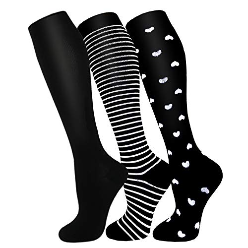 Image of FuelMeFoot 3 Pack Copper Compression Socks - Compression Socks Women & Men Circulation - Best for Medical,Running,Athletic