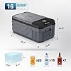 YELLOW JACKET 12 Volt Car Refrigerator, 16 Quart Electric Cooler, Portable Car Fridge for Outdoor Camping Travel, 12V/24V DC 110~240 Volt AC Refrigerator for Truck RV Home Office,-4℉-68℉ #5