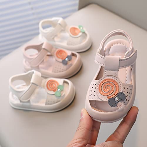 Infant Baby Girl Boy Sandals Summer Outdoor Casual Beach Shoes Cute Cartoon Newborn Toddler First (Red, 7 Toddler)3
