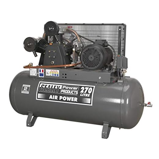 Sealey SAC32775B Compressor 270ltr Belt Drive 7.5hp 3ph