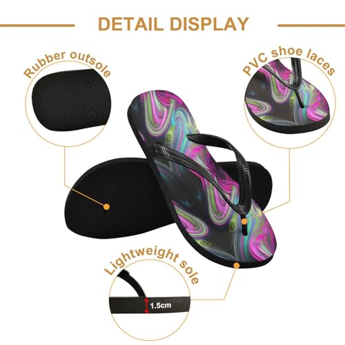Purple Blue Black Flip Flop Beach Summer Casual Sandal for Women & Men Shower Shoes 208619962