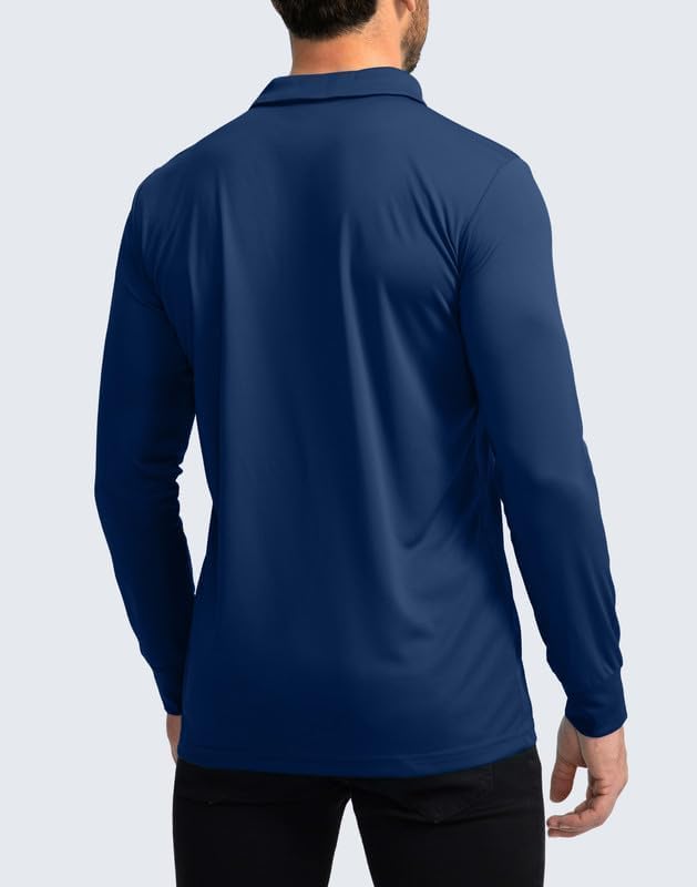 Polo para hombre manga larga con protección solar UPF 50+ miniatura 5