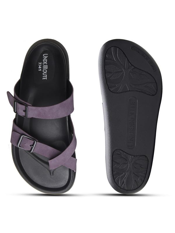 Image of UNDERROUTE mens Underroute Urgh 02 Stylish Durable Soft Footbed Synthetic Casual Sandals for Men Sandal