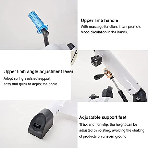Image of Electric Pedal Machine with Adjustable Resistance, Recumbent Exercise Bike Arm and Leg Pedal Exerciser, Rehabilitation Training Equipment with Led Monitor