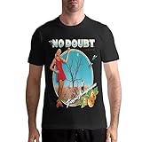 CHLGEAR Gwen Singer Stefani Mens Cotton Shirt Short Sleeve Men's T Shirts Novelty Casual Top Summer Fashion Tees Black X-Large