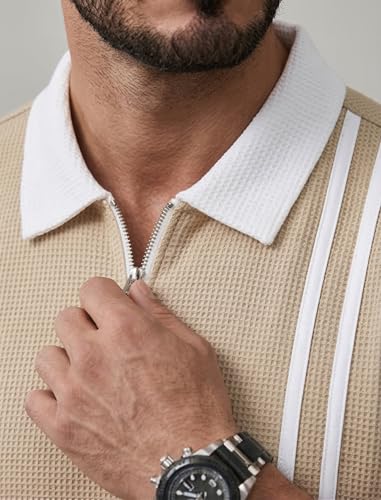 Image of JVX Men Polo T Shirt || Waffle Polo T Shirt for Men || Regular Fit Knitted Tshirt for Man || Coller T-Shirt (Available in Plus Size, Also Available in Combo Packs) (MRT-224)
