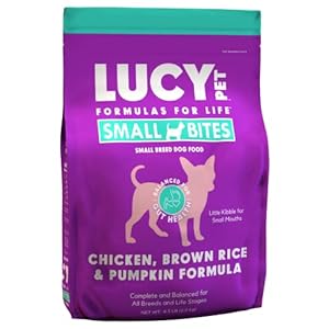 Lucy Pet Products Chicken, Brown Rice & Pumpkin LID Small Bites Dog Food 4.5lb