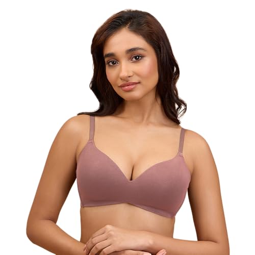 Image of Nykd (NYB013) Ultra Soft Modal Fabric Lightly Padded & Non Wired Tshirt Bra for Women | Seamless Neckline with Comfortable, Soft & Non Slip Shoulder Strap