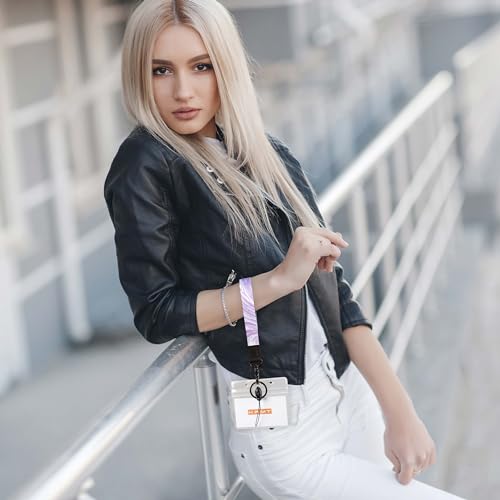 Image of Key Phone Wristlet Strap, Hand Wrist Key Chain Lanyard with Ring, Cool Women Wrist Strap for Car Key, ID Badge, Wallet
