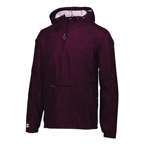 Holloway Sportswear Range Packable Pullover M Maroon