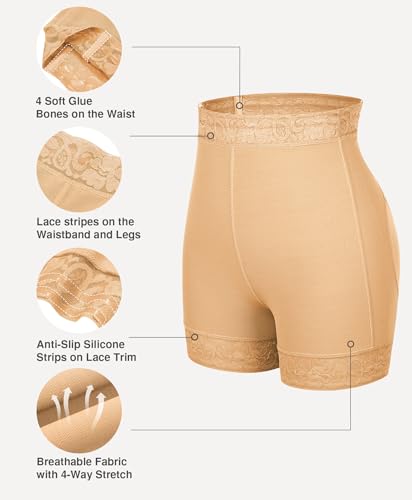 Image of Lover-Beauty Butt Lifting Shapewear Tummy Control Faja Shorts Body Shaper