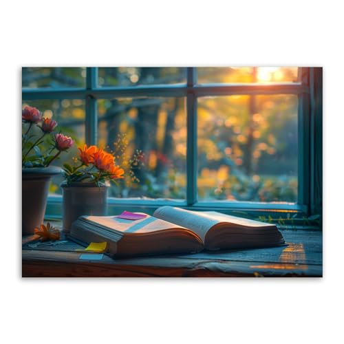 Tableau nature de montagne soleil toile 70x100cm pour decoration de salon et bureau