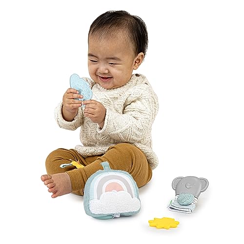 Ingenuity Calm Springs Soothing Essentials Gift Set - Musical Toy, Rattle, Mirror, 2 Teethers for Baby - image 8