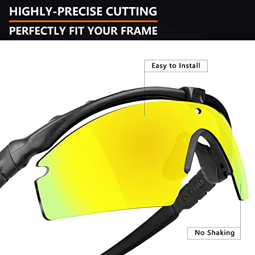 Image of Alphax Polarized Replacement Lenses for Oakley Si M Frame 3.0 OO9146 Sunglasses - Glare Reduction | Precision Cutting