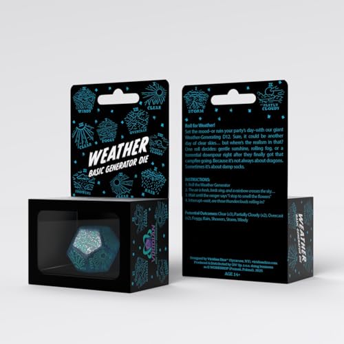 Weather Generator Die: Shimmering Blue&Turquise