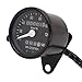 Price comparison product image Motorcycle Speedometer Odometer Gauge with 4 Indicator Functions For Cafe Racer Old School Bobber (black)