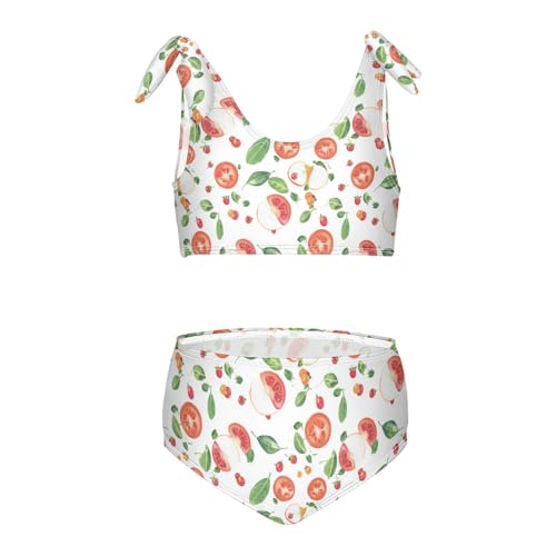 KLL Girls Swimsuits Bikini Set Cute Two Piecing Swimwear with Adjustable Strap