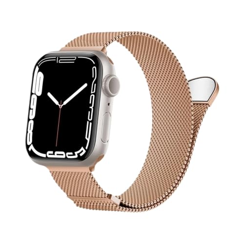 Correa milanesa para iWatch SE y serie 9 ideal para oficina y cenas de gala