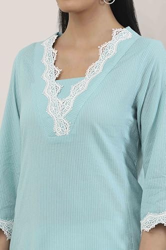 Image of BIBA Women Cotton Straight Kurta