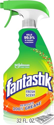 Comparison: Best Cleaner For Kitchen Grease 5 Fantastik All Purpose Cleaner, Multipurpose Surface Cleaner & Kitchen Grease Removal, Packaging Designed to Prevent Leakage and Breakage, Fresh Scent, 32 Fl Oz