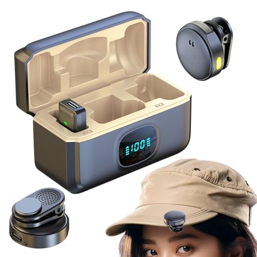 Drahtloses Mikrofon für Telefone - verwendet für/Androids Telefon/Computer/mit Rauschreduktion, Magnetic Clip Mini -Mikrofon für Vlogging Apel Design -Lautsprecher mit 12 -Stunden -Akkulaufzeit Drahtloses Mikrofon für Telefone - verwendet für/Androids Telefon/Computer/mit Rauschreduktion, Magnetic Clip Mini -Mikrofon für Vlogging Apel Design -Lautsprecher mit 12 -Stunden -Akkulaufzeit