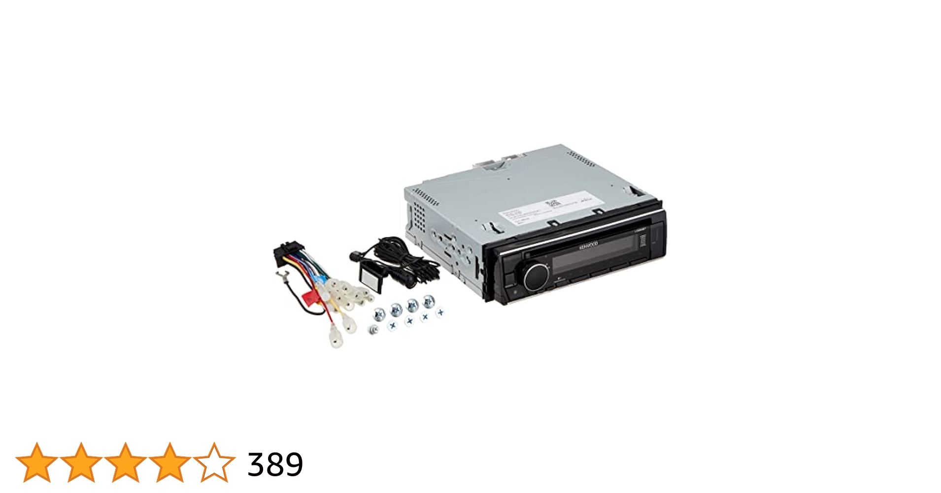 k*9様 KENWOOD CD-Receiver U382BT Kenwood KDC-BT382U CD Receiver with Bluetooth, USB AUX Input