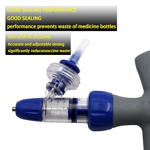 Siringa Automatica Per Bestiame, Pistola Per Iniezione Veterinaria, Inserimento Continuo In Bottiglia, Siringhe Regolabili(A-5Ml) - 4