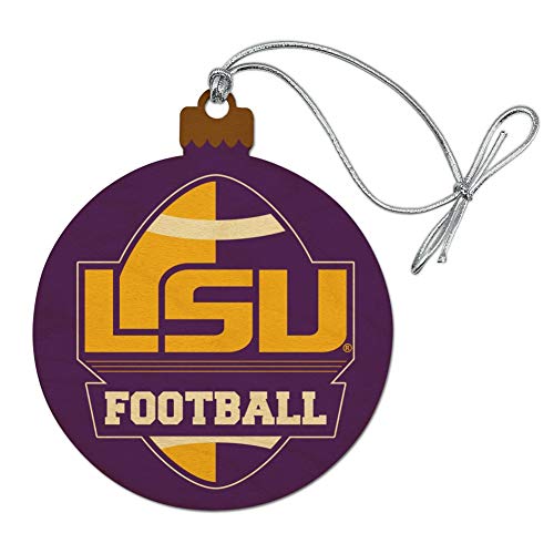 GRAPHICS & MORE LSU Football Wood Christmas Tree Holiday Ornament