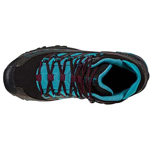 LA SPORTIVA W Ultra Raptor Ii Mid GTX Blau-Schwarz - Gore-Tex wasserdichte atmungsaktive Herren Gore-Tex Wanderschuhe
