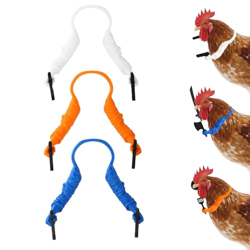 Lyreh 3pcs Bras de Poulet Imprimé 3D à Mettre, Accessoires Volaille Drôles Déco Poulailler Farces de Ferme Accessoires Photo pour Poules Coqs