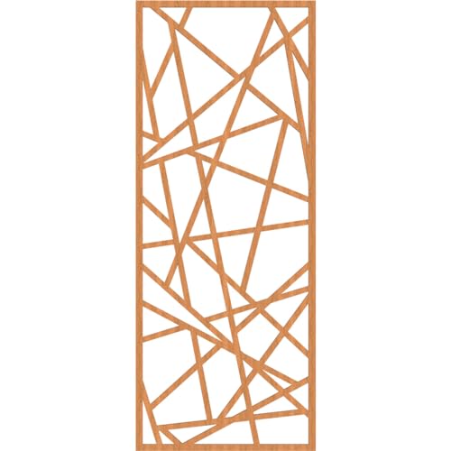 Image of Conway Decorative Pierced Fretwork Wood Wall Panels, 19 3 /8 inchW x 49 3 /8 inchH x 3 /8 inchT, Cherry