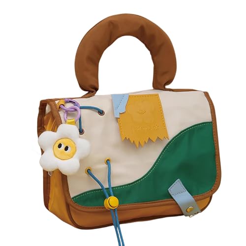 Bolsa de Maquillaje Portátil, Organizador de Maquillaje de Viaje - Organizador de Almacenamiento de brochas de Maquillaje con asa - Linda Bolsa de Almacenamiento, Bolsa de Lona, ​​Organizador de Gran