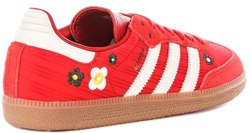 Image of adidas Samba Og W Women's 3 Stripe Floral Embro Limt EDI Trainers (Red White, US 9.5)