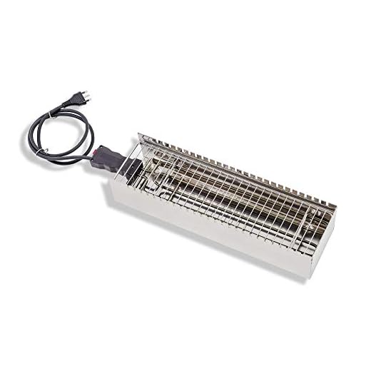 CBE Elettrodomestici 9010100SS bistecchiera elettrica in Acciaio, 1800 W, Stainless Steel, Bianco