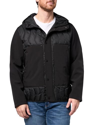 KARL LAGERFELD Paris Men's Outerwear Quilt, Black, Medium