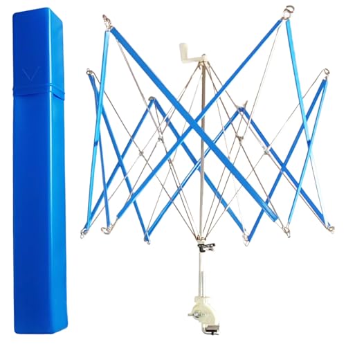 Image of OYEUYID Yarn Umbrella Yarn Ball Winder Metal Yarn Umbrella Yarn Winding Umbrella Frame Metal Ball Winding Device Knitted Yarn Management Winding Bracket