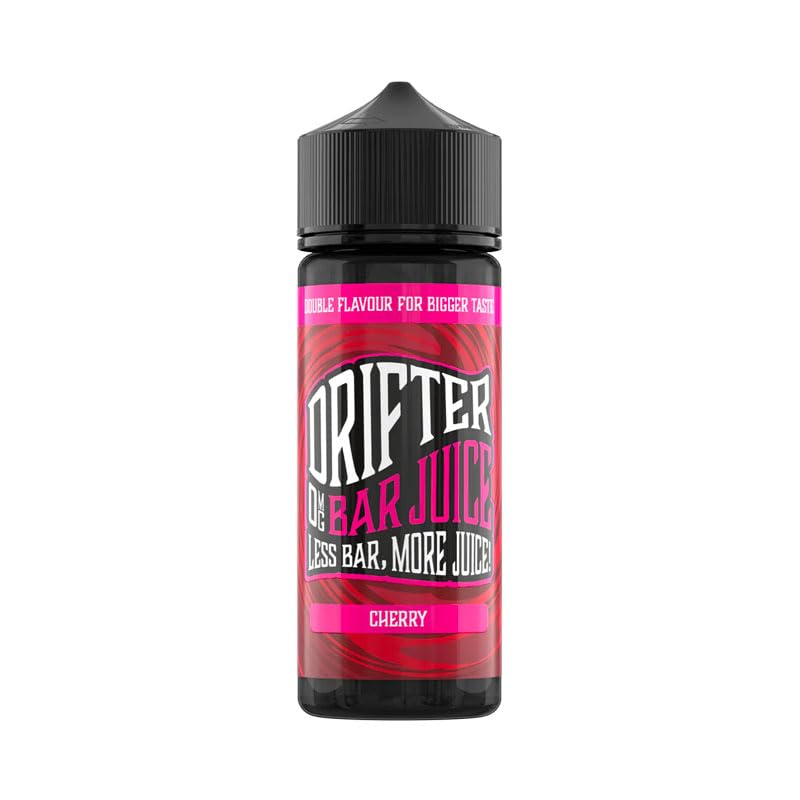 Drifter Bar Juice Eliquid Disposable 50/50 Vape Juice Fruity Shortfill E-Liquid 0MG 100ml Shortfill No Nicotine (Cherry)
