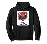 La temible máscara de Oni Hannya para disfraz de almas atrevidas Sudadera con Capucha