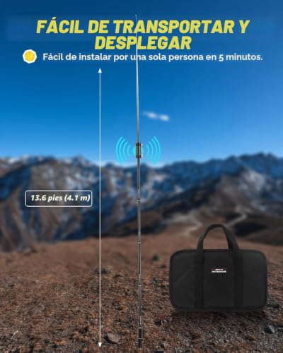 Antena vertical HF JPC-12 para solucionar la sintonía en exteriores 3