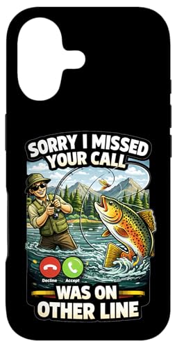 Sorry I Missed Your Call Fishing Joke Angler ���[���A �X�}�z�P�[�X iPhone 17 �p