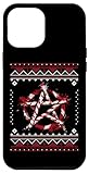 Photo Gallery custodia per iphone 12 pro max maglione brutto con pentacolo di bastoncini di zucchero di natale scuro Photo Gallery custodia per iphone 12 pro max maglione brutto con pentacolo di bastoncini di zucchero di natale scuro