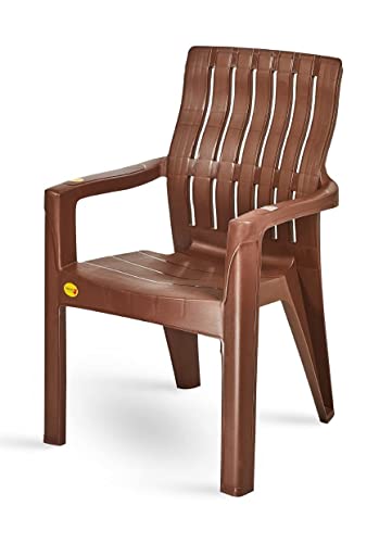Image of Plastic Orthopaedic Spinal Support Chair (Weight Bearing Capacity 200 kg, Brown)- Pack of 4