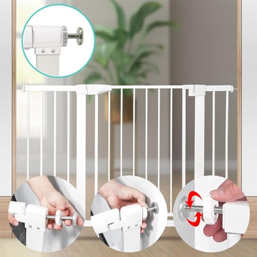 4 Stück Babytor Schrauben,Druck Schrauben,M10 X 90mm Druckschrauben,Gewindespindelstangen,Klemmschraube,Baby Tor Screw Gitter for Children's Gate,Treppengitter,Kindergitter,Babygitter,Türschutzgitter