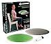 Schildkröt fitness seat cushion fit, cojín de equilíbrio inflable, con funda de tela y bomba, incluye póster de ejercicios, 960037