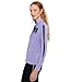 Jamie Sadock Women's Blocks Print Long Sleeve Sunsense 1/4 Zip Top, Lilac Purple