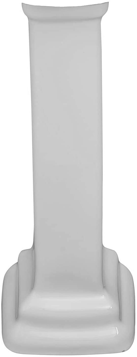 fine fixtures roosevelt pedestal collection, pedestal replacement, vitreous china ceramic material, white color, column only (replacement part)
