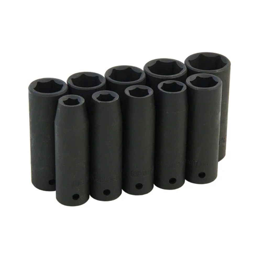 Neilsen Ct0814 Impact Socket Set-11 Piece 1/2In Drive, Silver