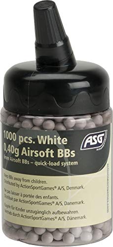 Evike Airsoft - Precision .40 6mm Airsoft BBS by ASG - White (1000 Rounds)