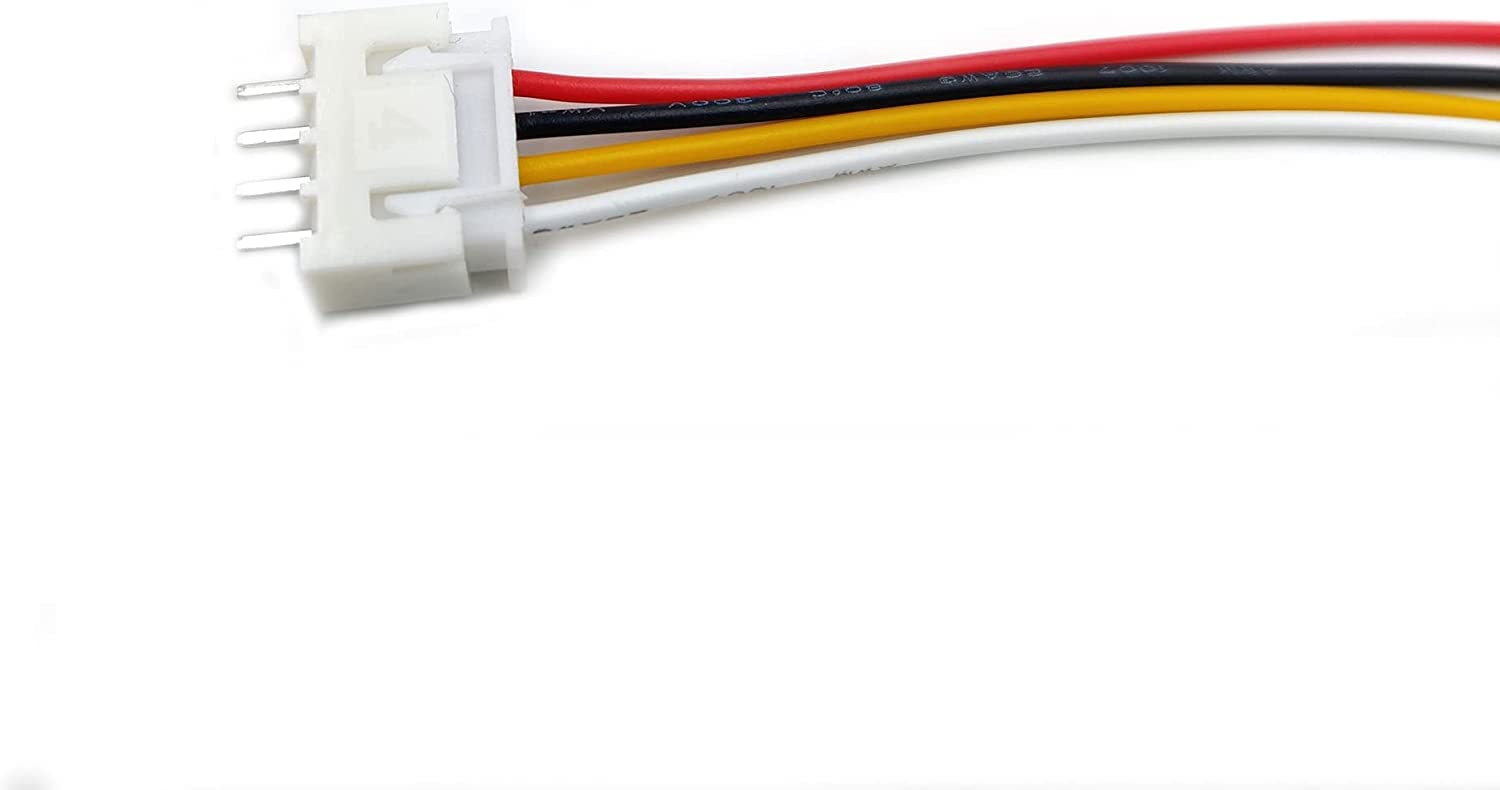 Lot De 10 Connecteurs JST XH 4 Broches 2,54 Mm Avec Câbles 150 Mm 24 AWG - Idéal Pour Projets Électroniques