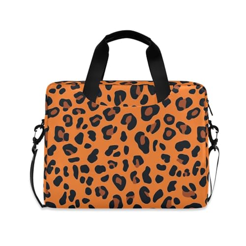 Funda para portátil 15.6" estampado naranja leopardo miniatura 1